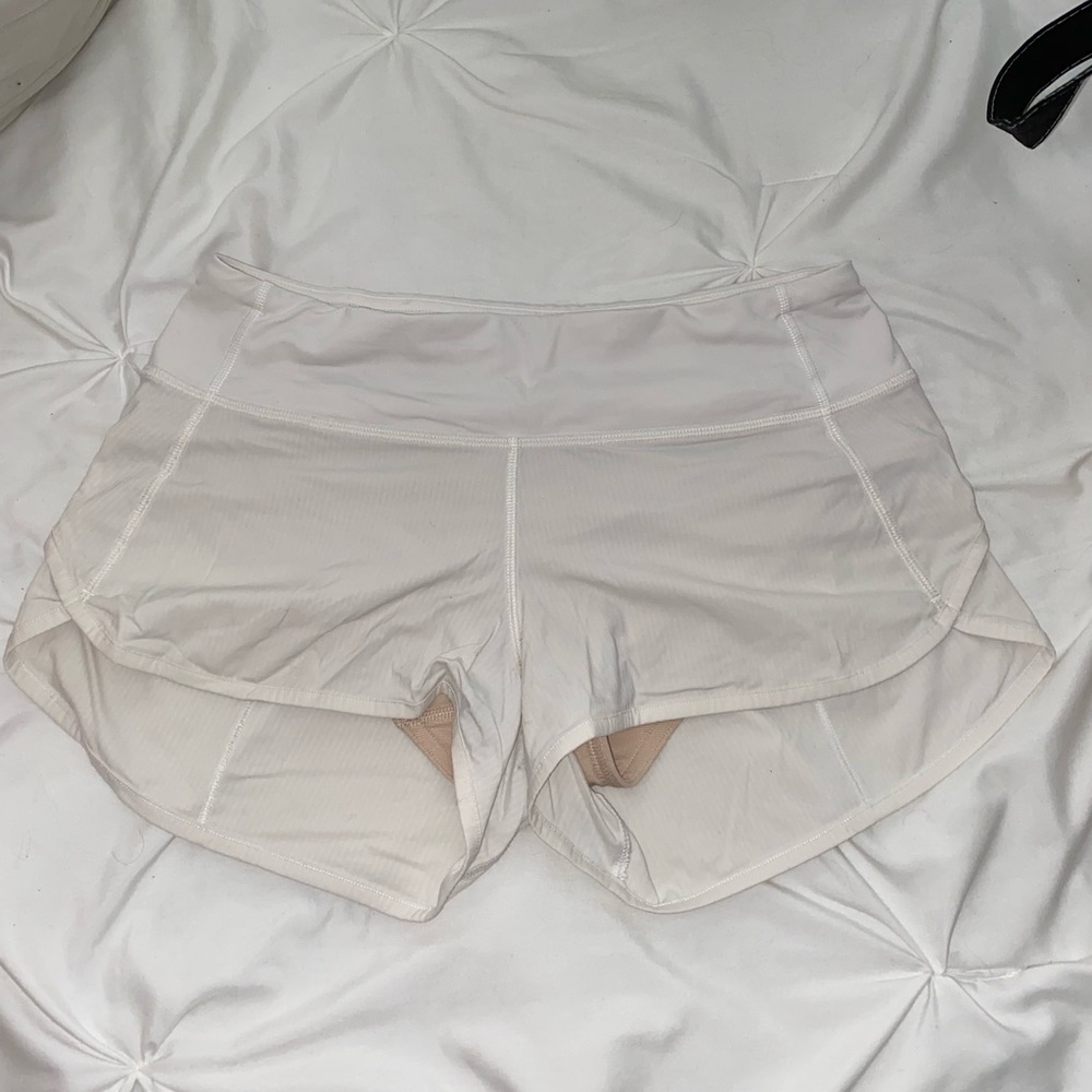 lululemon white shorts